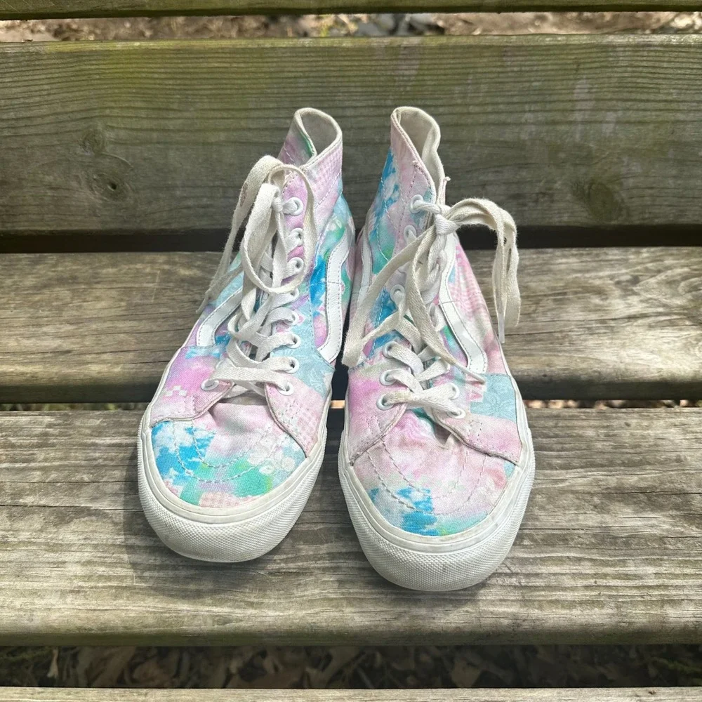 Vans Sk8-Hi Tapered VR3 Sunny Day Tie Dye High Top Sneakers Womens 8.5 Mens‎ 7.0